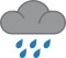 Cloudy With Heavy Showers Symbol