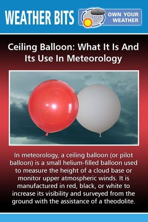 Ceiling Balloon: What It Is And Its Use In Meteorology
