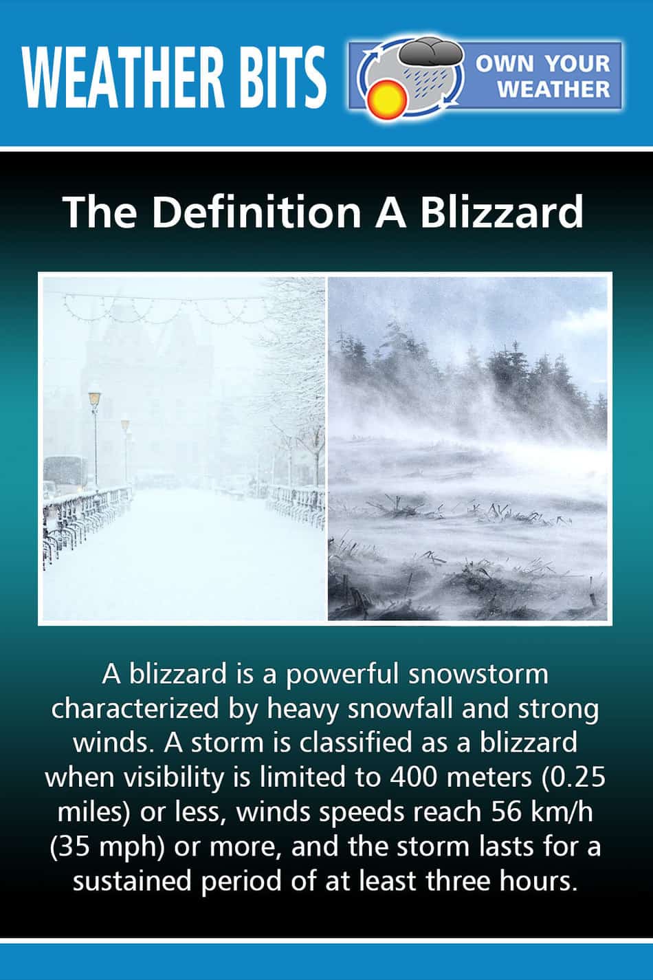 The Definition A Blizzard