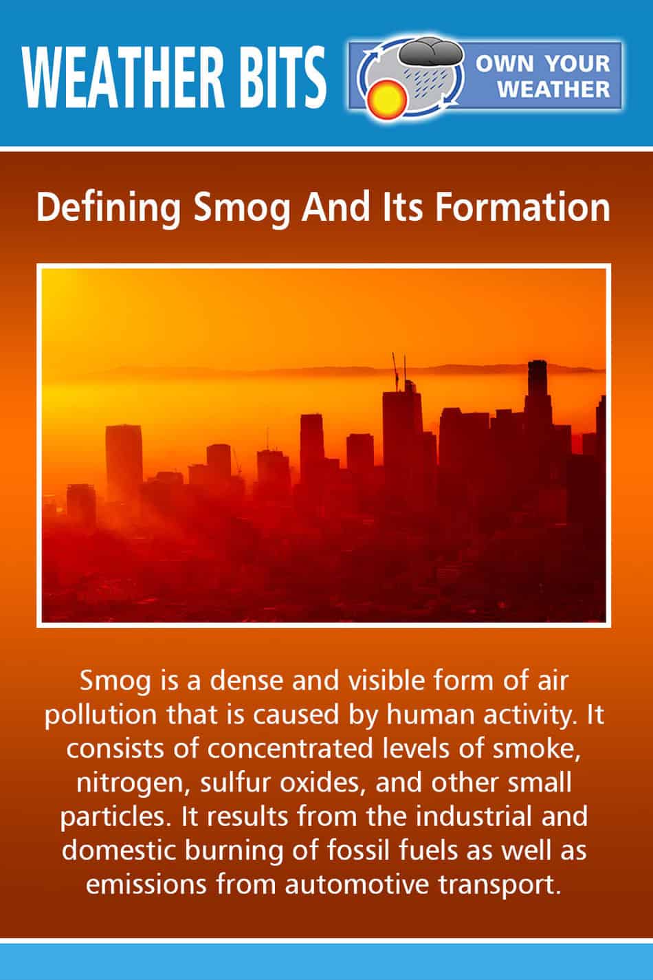 Defining Smog And Its Formation