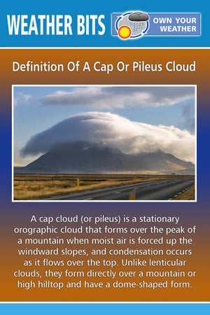 Definition Of A Cap Or Pileus Cloud