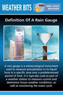 Definition Of A Rain Gauge