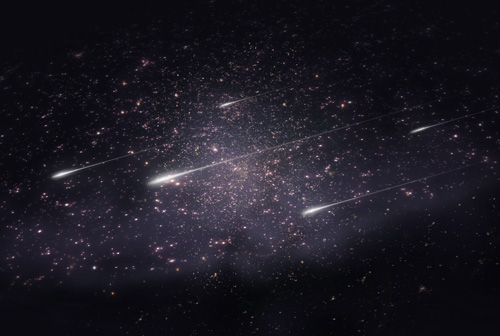 The Space Shuttle, Endeavour, Against Backdrop Of The Different Layers Of Earth