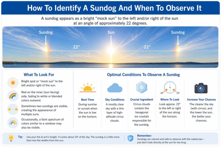 Single Sundog What Is A Sundog - Defining A Parhelion And How It Occurs