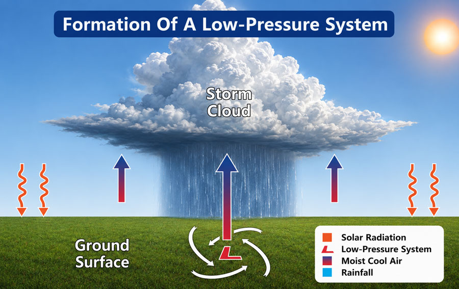 Doldrums-Formation Heat Burst Development