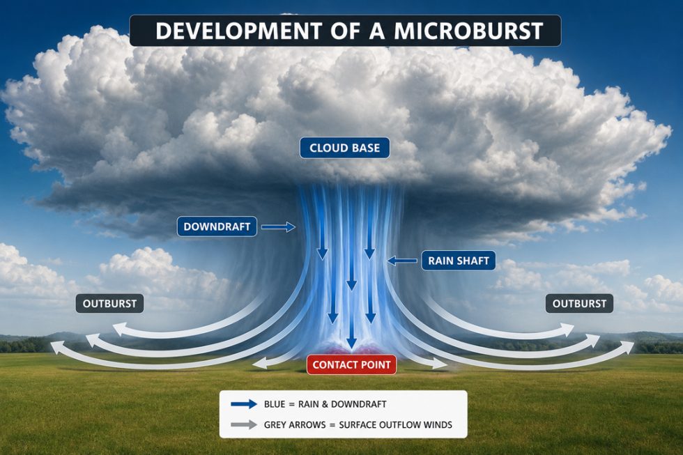 What Is A Microburst, And How Is It Caused?